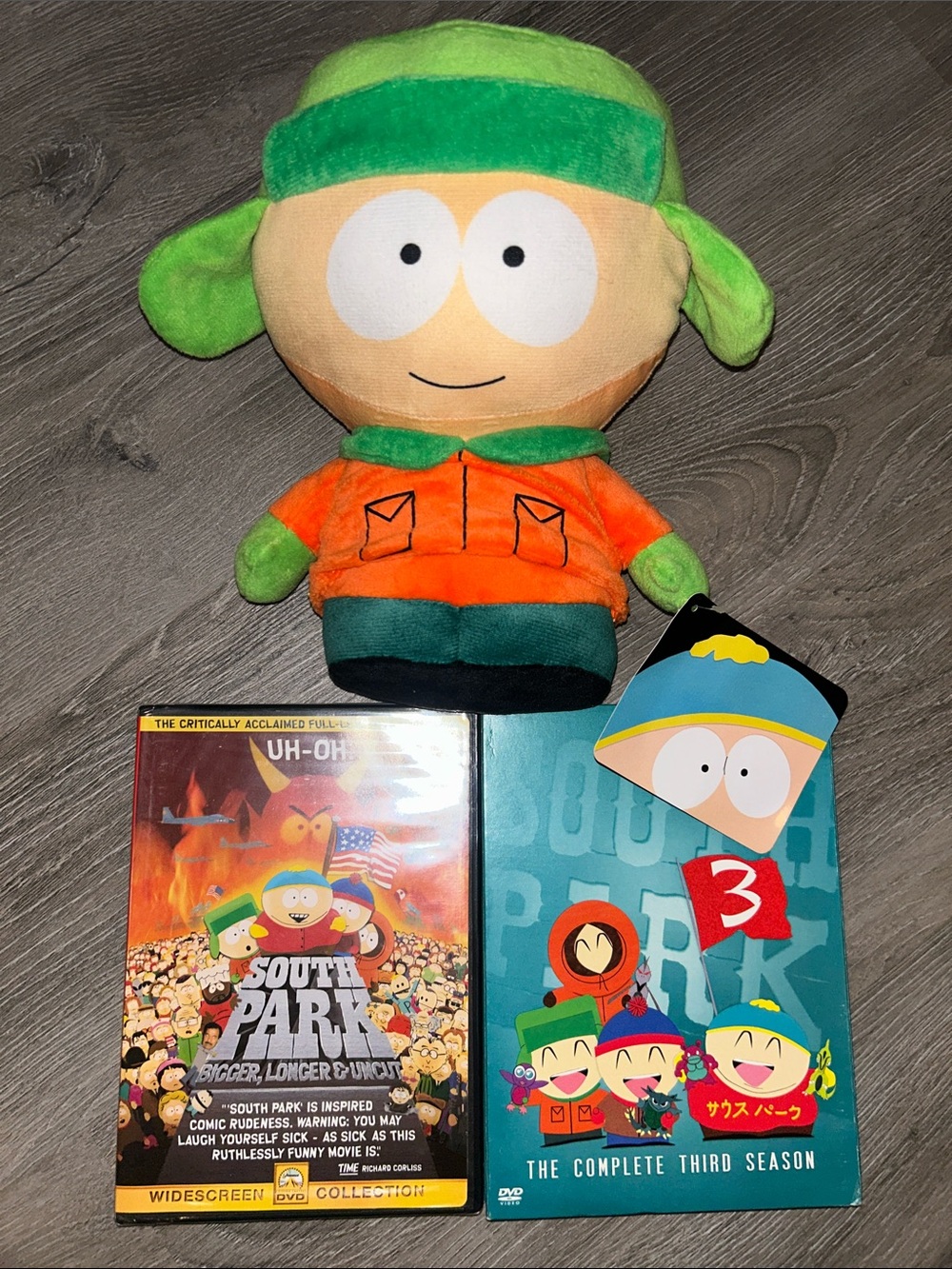 NWT South Park Kyle Plush & DVD Bundle